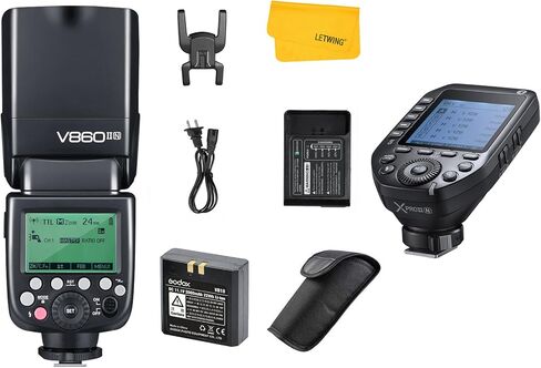 Godox V860II-N 2.4G TTL Li-on Battery Camera Flash with Godox XProII-N TTL Wireless Flash Trigger, Fits for Nikon D800 D700 D7100 D7000 D5200 D5100 D5000 D300 D300S D3200 D3100 D3000 D200 D70S D810 in Saudi Arabia