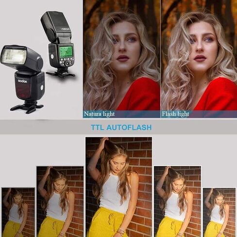 Godox V860II-N 2.4G TTL Li-on Battery Camera Flash with Godox XProII-N TTL Wireless Flash Trigger, Fits for Nikon D800 D700 D7100 D7000 D5200 D5100 D5000 D300 D300S D3200 D3100 D3000 D200 D70S D810 in Saudi Arabia