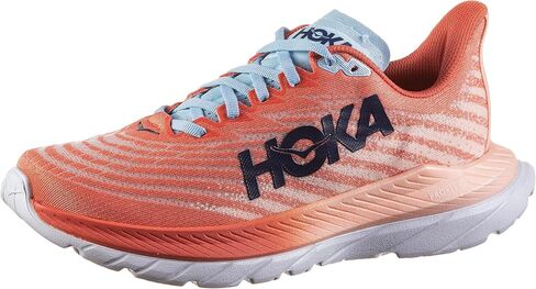 HOKA ONE ONE Womens Mach 5 Textile Camellia Peach Parfait Trainers 6 US in Saudi Arabia