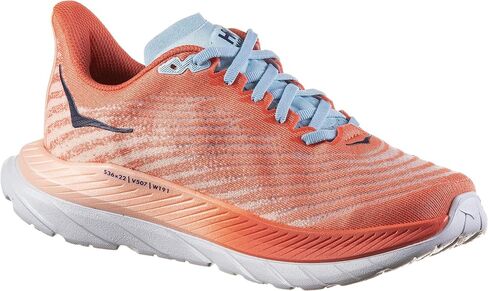 HOKA ONE ONE Womens Mach 5 Textile Camellia Peach Parfait Trainers 6 US in Saudi Arabia