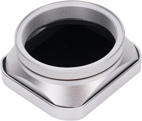 yoidesu camera square hood hood metal lens cap cap fit for x100vi x100v x100f x100t x100s x100 x70 with smart enclignment matte clating cnc cnc alloy (silver) in Kuwait