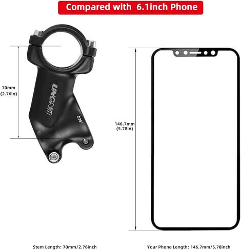 BESNIN MTB stem 35 Degree Bike Stem, 31.8mm /90mm MTB Stem Mountain Bike Handlebar Stem for Bicycle, Road Bike, MTB, BMX, Cycling (31.8 * 90mm) in Kuwait