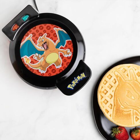 Uncanny Brands Pokémon Charmander Waffle Maker - Make Bounty Charmander Waffles - Kitchen Appliance in Saudi Arabia