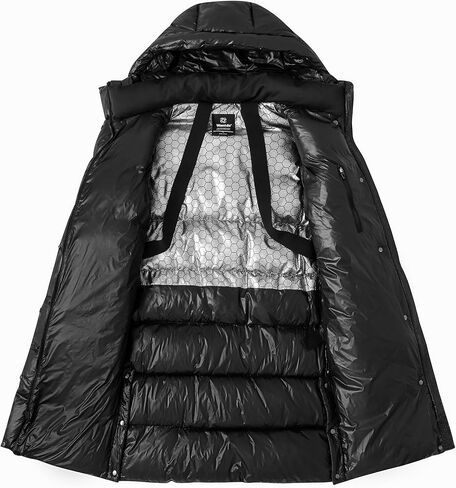 wantdo Women's Hooded Winter Coats Warm Puffer Parka Jacket Long Quilted Thicken Jacket in Kuwait