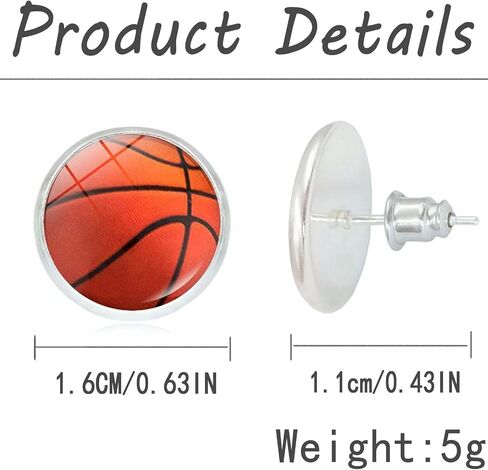 Baseball Stud Earrings for Women Baseball Sport Jewelry Hypoallergenic Baseball Basketball Football Sport Stud Team Mom Baseball Gift in Saudi Arabia