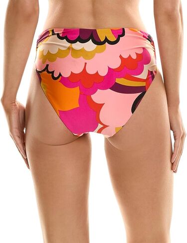 Trina Turk Women's Standard Fan Faire Hi-Waist Bikini Bottoms-Cheeky Coverage, Swimwear Separates in Saudi Arabia