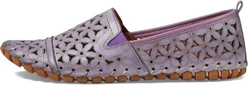 Spring Step Flowerflow Shoes for Women - Leather Womens Loafer with Floral Laser Cutout - Comfortale Slip-On Shoes for Womens in Saudi Arabia
