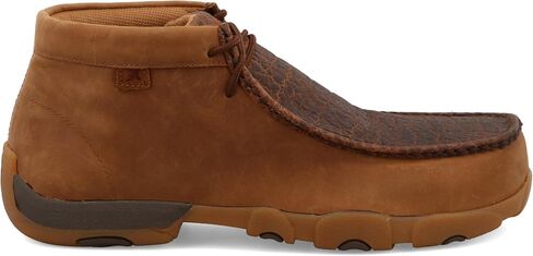 Twisted X Men's Work Chukka Driving Moc, Distressed Saddle, 11 M in Saudi Arabia