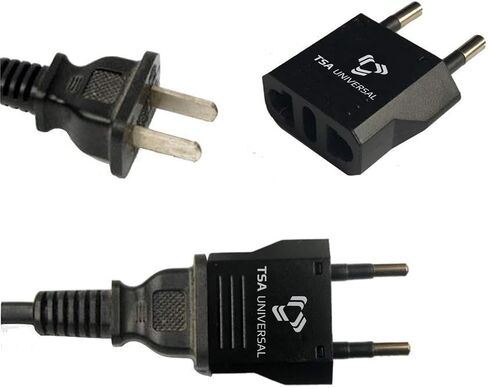 United States to Moldova Travel Power Adapter to Connect North American Electrical Plugs to Moldovan Outlets for Cell Phones, Tablets, eReaders, and More (2-Pack, Orange) in Kuwait