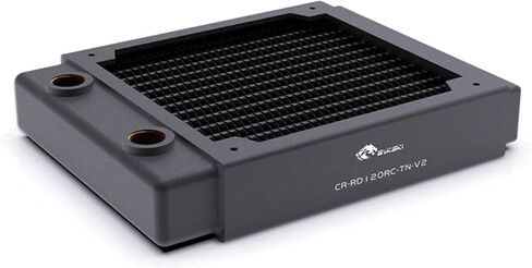 Bykski 120mm x 30mm RC Series PC Water Cooling Radiator, 120mm x 1,Single Fan (CR-RD120RC-TN-V2) - White in Saudi Arabia