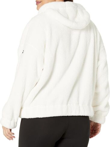 Calvin Klein womens Rope Detail Oversized Hoodie Sherpa Zip Up Jacket Jacket in Saudi Arabia