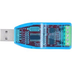 Fafeicy USB to RS485 Converter USB to RS485 Converter, Adapter Driver with TVS Transient Suppression Indicator 75bps-115200bps for Windows