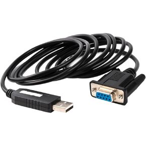 USB RS232 Serial to DB9 أنثى محول المحول CP2102 NULL مودم أو كبل الجهاز الطرفي دعم WIN7/8/10/XP/ETC (pinout قياسي)