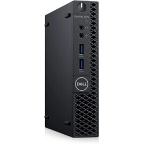 Dell Optiplex 3070 Micro Tower Desktop | CORE I7-9700T - محرك أقراص صلبة 512GB SSD - ذاكرة الوصول العشوائي 16 جيجابايت | 8 النوى @ 4.3 جيجاهرتز وين 10 برو بلاك (متجدد)