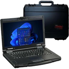 Panasonic Toughbook 55, FZ-55 MK2, Intel Core i7-11th Gen, up to 4.8GHz, 14-inch FHD 1920x1080 Non-Touch Display, 32GB, 1TB SSD, USB-C, Infrared Webcam, Win 11 Pro, Bundle with Rugged Case Black