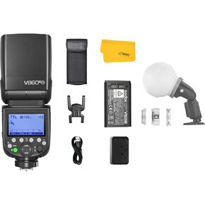 Godox V860iii-O كاميرا Flash Flight Flight For Olympus ، 2.4G 1/8000S HSS Flash متوافق مع كاميرا Olympus/Panasonic مع Godox ML-CD15 Diffusion Dome Kit