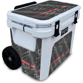 Glossy Glitter Cooler Skin Compatible with Yeti Roadie 32 Wheeled Cooler - Tech Web - Premium 3M Vinyl Protective Wrap Decal Cover - Easy to Apply | Crafted in The USA by MightySkins