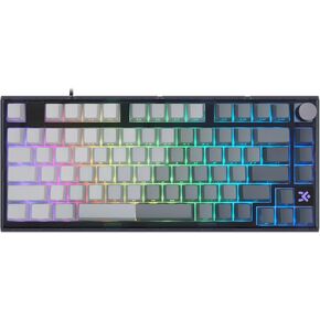 MOLGRIA x SKYLOONG 75% Gaming Keyboard, GK75 HE USB Wired Magnetic-Switch Mechanical Keyboard with Cherry Profile Double-Shot PBT Keycaps, South-Facing RGB Backlit and Knob(BlackBerry Horizon Line)