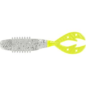 Big Bite Baits 2.5" Kamikaze SWIMON/Silver Glitter/Chartreuse Tail (8 Pack)