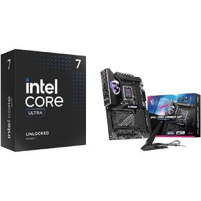 Intel Ultra 7 Desktop Processor 265K - 20 cores (8P+12E) & MSI MEG Z890 ACE Gaming Motherboard (Support Core Ultra Series 2 Intel Processors, LGA 1851, DDR5, PCIe 5.0,Thunderbolt 4, ATX)