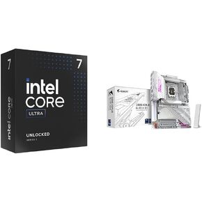 Intel Ultra 7 Desktop Processor 265k-20 Cores (8p+12e) و Gigabyte Z890i Aorus Ultra Ultra Core (Series 2) LGA 1851 ، Mini-ITX ، DDR5 ، 2x M.2 ، PCIe 5.0 ، Thunderbolt 4 ، Wifi7 ، 2.5GB LAN ، EZ-LATTE