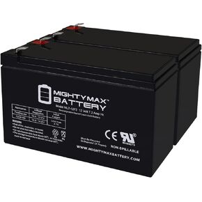 Mighty Max Battery 12V 7Ah F2 Replacement Battery Compatible with CyberPower CST135XLU - 2 Pack
