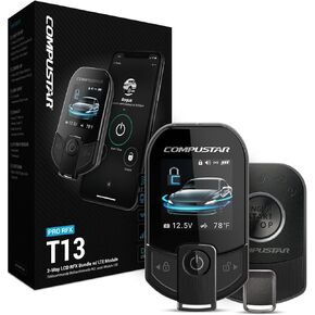 Compustar RFX-P2WT13-SF PRO 3B 2-Way Water-Resistant Color LCD, 3-Mile Range, DR-X1, Proximity Unlock