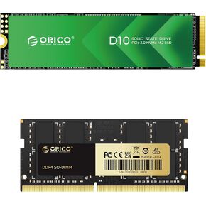ORICO LS400 16GB DDR4 3200MHz RAM CAMPOP و 128GB M.2 NVME PCIE GEN3X4 SSD BUNDLE for Notebberry PI 5