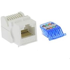 Cat.5E Tool Less Keystone Jack White