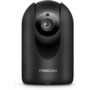 Foscam 4MP/2K Wireless Security Camera, Indoor 2.4/5GHz WiFi Smart Home Camera,Human/Motion/Sound Detection, Free APP/Cloud, 2-Way Audio, Pan/Tilt, Night Vision,Compatible with Alexa (Black)