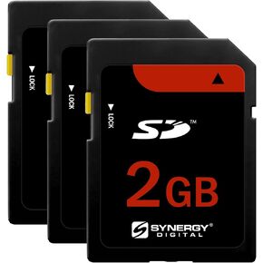 Synergy Digital 2GB Secure Digital SD Memory Cards, Compatible with Kodak Z740 Digital Camera - Pack of 3
