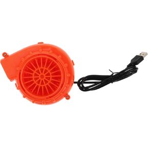 Milisten Usb Mini Blower Fan for Inflatable Costume Pump Portable Orange Fan for Halloween Cosplay Efficient Airflow for Inflatable Clothing Suits Quick Stable Inflation