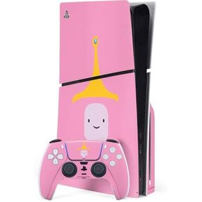 Skinit Decal Gaming Skin Compatible with PS5 Slim Disk Bundle - Officially Licensed Adult Swim Adventure Time BMO Design