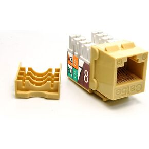 Cat.5E RJ45 110 Type Keystone Jack Ivory