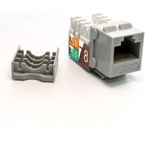 Cat.5E RJ45 110 Type Keystone Jack Gray