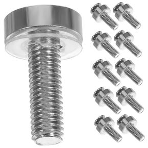 POPETPOP 50pcs Crown Screws Kit with Washers and Cage Nuts for Server Rack Mounting Easy Installation for Network Equipment and Cabinets
