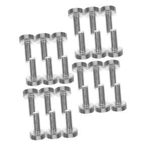 Angoily 50pcs Crown Screws for Server Cabinets Network Enclosures and Router Racks Durable Clip Design for Easy Installation and Reliable Performance
