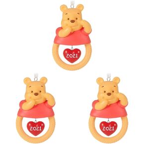 Hallmark Keepsake Christmas Ornament, Year Dated 2021, Disney Winnie The Pooh Baby's First Christmas, Porcelain in Kuwait