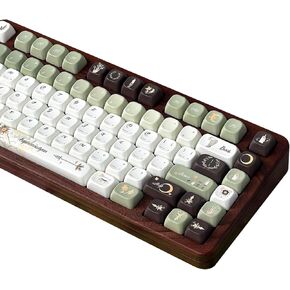 Laurel Goddess Theme keycap FOA Profile 147 Keys pbt Material Custom keycap Set Suitable for 61/87/104/108 Cherry MX Switch and Other Mechanical Keyboards (Foa)