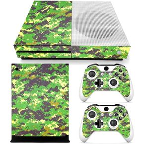 Cnswee6 Skin Decal Stickers for Xbox One Console + 2 Controller, PVC, Camouflage Style Military Style, M5