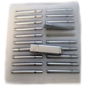 50 1GB Flash Drive - Bulk Pack - USB 2.0 Metallic SILVER SnapCap Design