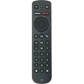 SatelliteSale Remote Control Replacement for Notus M2 Compatible with Optimum Stream Devices - Voice Activated, Bluetooth, Backlit Keys - Matte Black ABS Plastic RC with Batteries Included