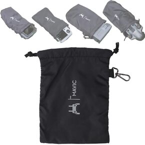 حقيبة تخزين لـ DJI Mavic 4 Pro/Mavic 3/3 Pro Pro Drone Body Contorll Casing Case Case Portable Travel حقيبة يد لـ DJI RC Pro 2/RC 2 (Contorll + Body Bag)