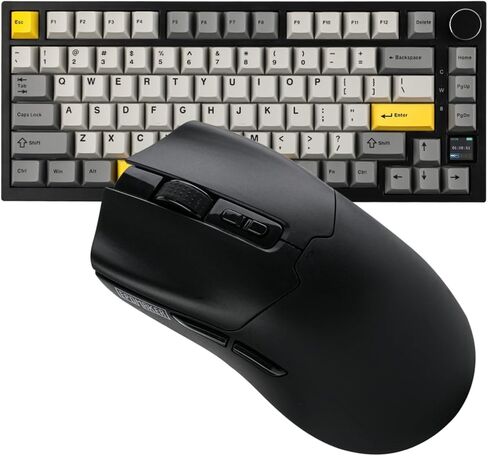 EPOMAKER Ajazz AK820 Pro 75% Mechanical Keyboard+Click Gaming Mouse Wireless 2.4Ghz/Bluetooth/Type-C in Saudi Arabia
