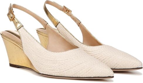 Franco Sarto Women's Tessa Pointed Toe Slingback Wedge Pump in Saudi Arabia