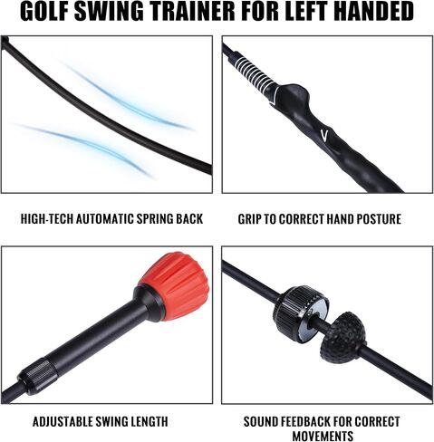 PGM Golf Swing Trainer Aid -2.0 Golf Swing Training Aid Golf Practice Warm-Up Stick for Strength Flexibility and Tempo Training -Suit for Practice Chipping Hitting Golf Accessories in Saudi Arabia