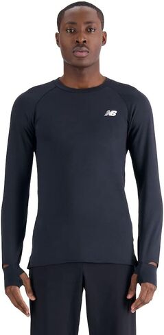 New Balance Men's Q Speed 1NTRO Long Sleeve 23, Black, X-Large in Saudi Arabia