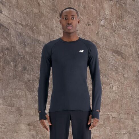 New Balance Men's Q Speed 1NTRO Long Sleeve 23, Black, X-Large in Saudi Arabia