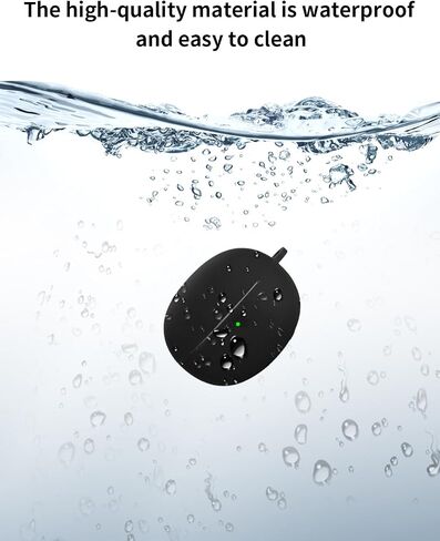 Compatible with Baseus Bowie MC1 Pro True Wireless Noise Cancelling Earphones,Premium Silicone Shockproof Protection Skin Touch Charging Port Accessible, Front LED Visible with Lanyard,Black. in Saudi Arabia