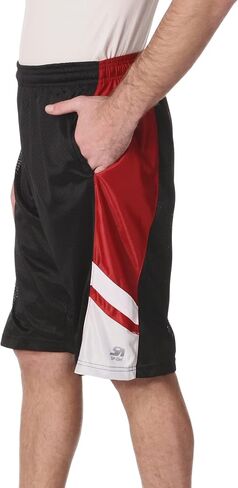 Southpole mens Basic Basketball Mesh Shorts, Black, 3X-Large US in Kuwait